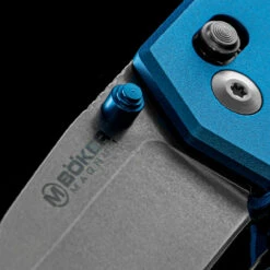 Magnum Rockstub Blue Elox Folding Knife