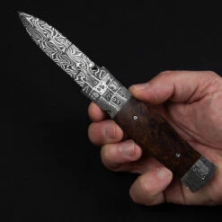 David Steier Custom Ironwood Damascus -Outdoor Utility Shop CUS BS23 19 26270.1687947753.1280.1280 45882.1687963078