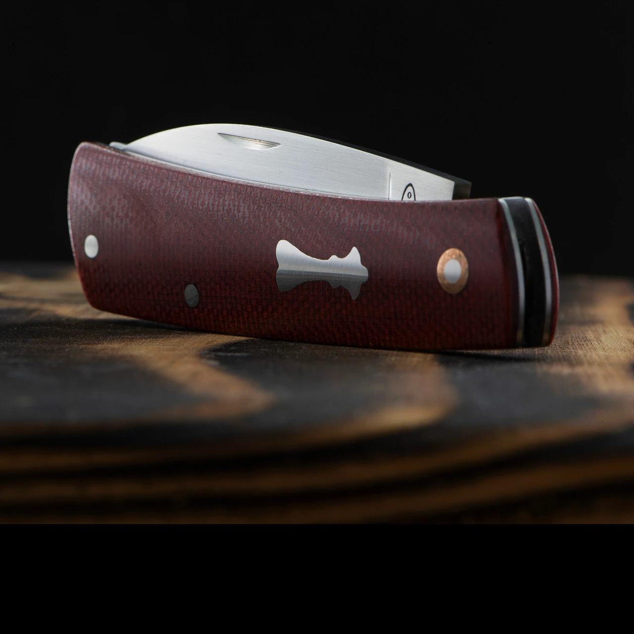 Chris Crawford Custom EDC-B Slipjoint Red 3 Chris Crawford Custom EDC-B Slipjoint Red