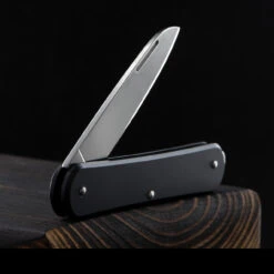 Fox Vulpis 1 Aluminium Penknife -Outdoor Utility Shop FOX FX VP130BK4det6 51331.1686582623