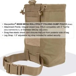 Maxpedition Mega Rollypoly Dump Pouch -Outdoor Utility Shop MAXP 209det4 34764.1662129456