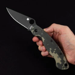 Spyderco Mili Digi Camo Black Blade Folding Knife -Outdoor Utility Shop SC36GPCMOBK.1 87109.1695729085