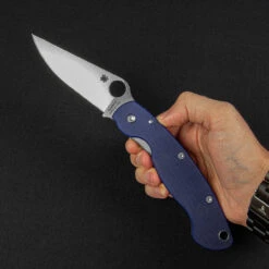 Spyderco Mili Model CPM S110V Folding Knife 9 Spyderco Mili Model CPM S110V Folding Knife -Outdoor Utility Shop SC36GPDBL.1 87173.1695656523.1280.1280 22600.1695724104