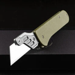 Serge Panchenko Slipjoint Razor Gen2 -Outdoor Utility Shop SP SP015 OD.2 75347.1678800208