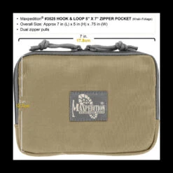 Maxpedition Hook-&-Loop 5 X 7in Zipper Pocket -Outdoor Utility Shop maxp 3525det4 52262.1588600096