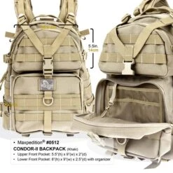 Maxpedition Condor II Backpack -Outdoor Utility Shop maxp 512 det7 52676.1587385612