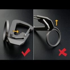 MecArmy CH1 EDC Titanium Keyring -Outdoor Utility Shop mec ch1det9 72197.1587416058