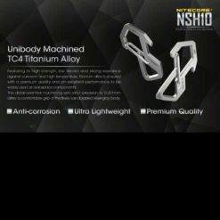 Nitecore NSH10 Snap Hook -Outdoor Utility Shop nitecore nsh10det 81759.1590675976