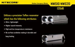 Nitecore Single Chamber Whistle -Outdoor Utility Shop nitecore nws10det5 82945.1598283693