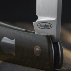 Chris Crawford Custom EDC-B Slipjoint Olive -Outdoor Utility Shop olive4 14789.1687969154