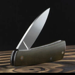Chris Crawford Custom EDC-B Slipjoint Olive -Outdoor Utility Shop olive 08493.1687968943