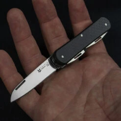 Fox Vulpis 4 Saw Carbon Fibre Penknife -Outdoor Utility Shop vulpisCFdet3 04324.1686567908